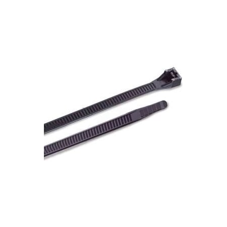 Gardner Bender Cable Tie, 8 in L, 2 in Max Bundle Dia., Black, Nylon 6/6, 120 lb Strength 46-408UVB